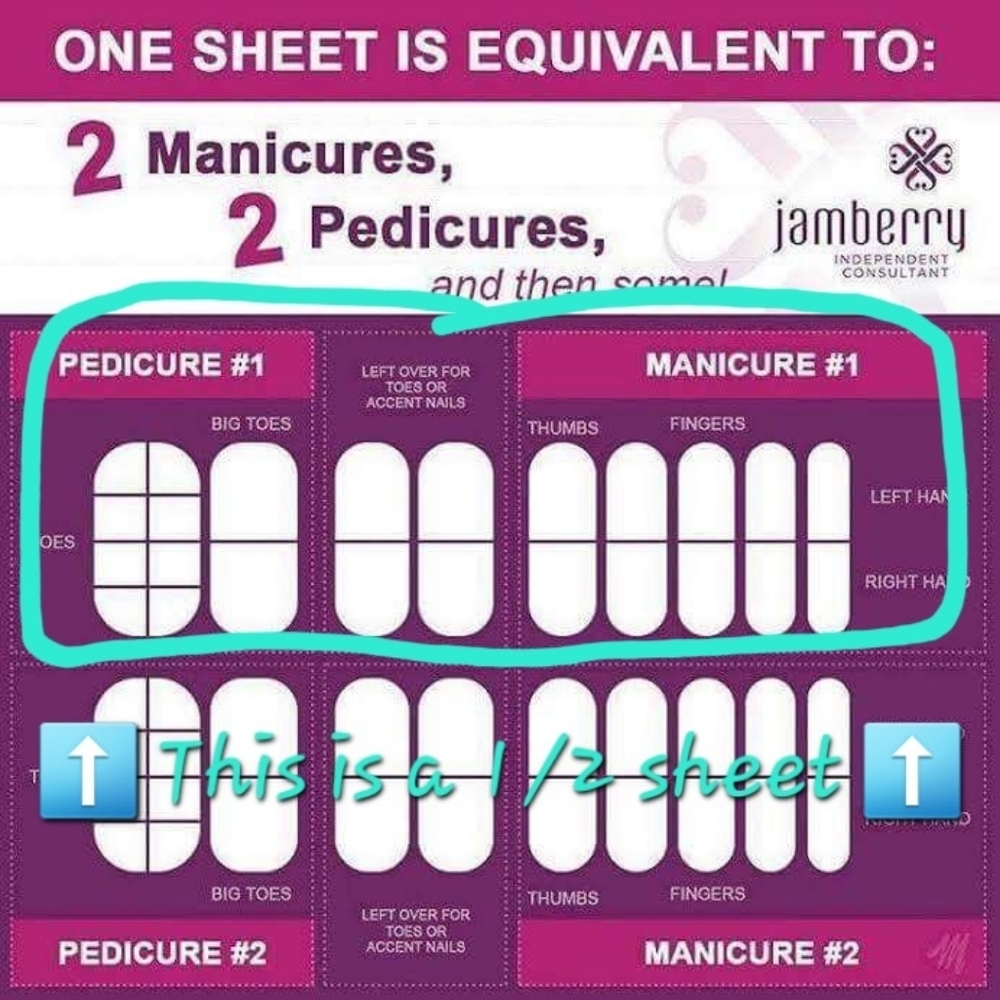 10 JAMBERRY NAIL WRAP Half Sheets - Picture 4 of 6